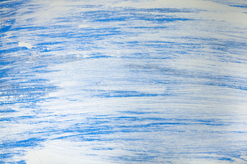 Wooden background painted blue paint