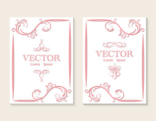 Invitation card for your holiday. You can use it to decorate books, notebooks, paper.