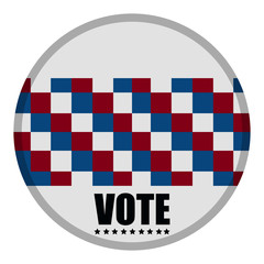 United states campaign button