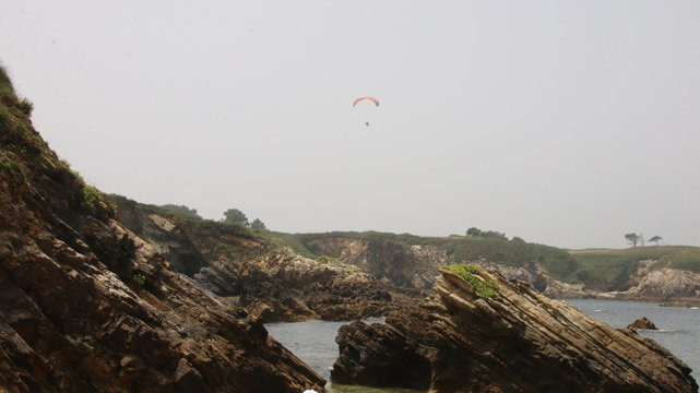 Paramotor. Paragliding. Parapente