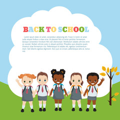 Collection of happy children