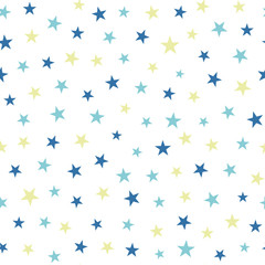 Seamless pattern with stars. Childish vector background