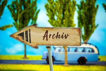Schild 321 - Archiv
