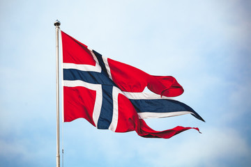 State and war flag of Norway