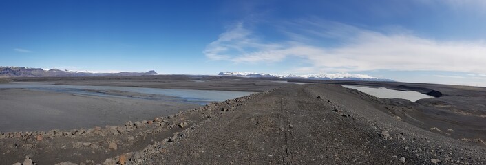 wild road glacier Iceland