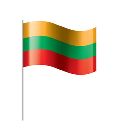 Lithuania flag, vector illustration