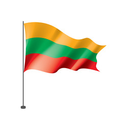 Lithuania flag, vector illustration