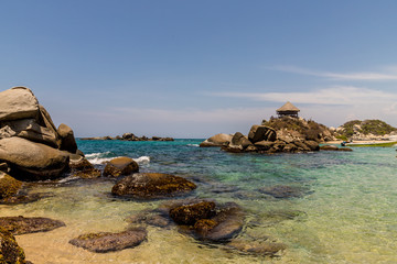 A view in Tayrona National Park in Colombia