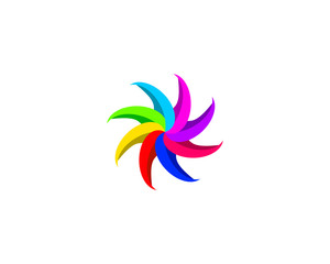 colorful flower logo