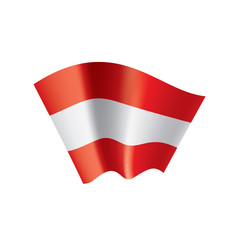 Austria flag, vector illustration