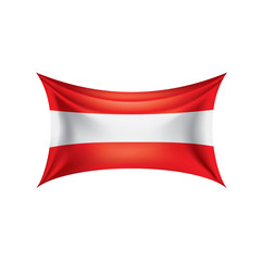 Austria flag, vector illustration