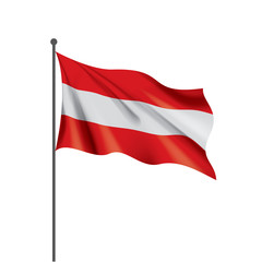 Austria flag, vector illustration