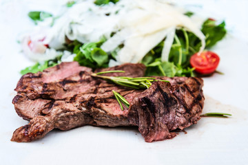 Delicious juicy steak beef meat