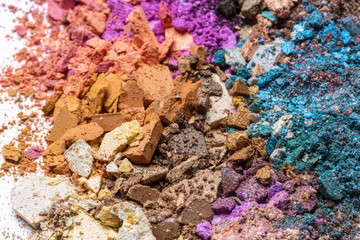 eyeshadow isolated on white background.