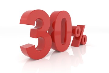 Thirty percent. 3D rendering.