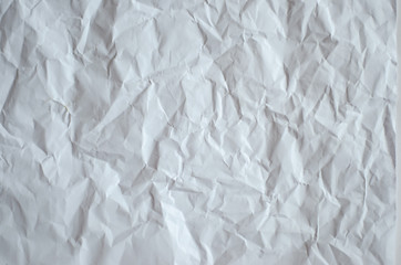 crumpled paper White paper for background design