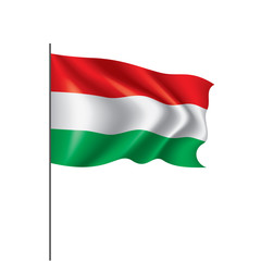 Hungary flag, vector illustration
