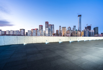 panoramic city skyline 