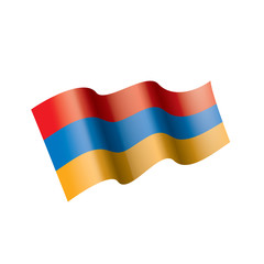 Armenia flag, vector illustration