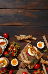  Soft-boiled egg with crisp bread