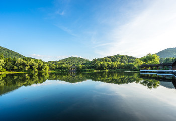 landscape of yuhao bay in west lake hangzhou china