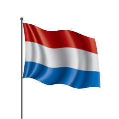 Fototapeta na wymiar Netherlands flag, vector illustration