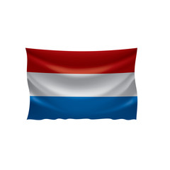 Netherlands flag, vector illustration