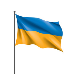 Ukraine flag, vector illustration