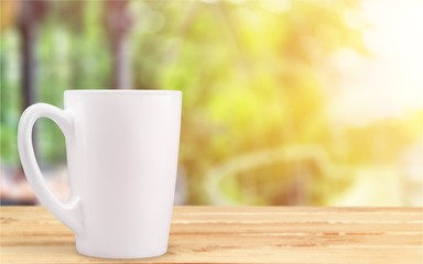 Blank Coffee Cup on desk