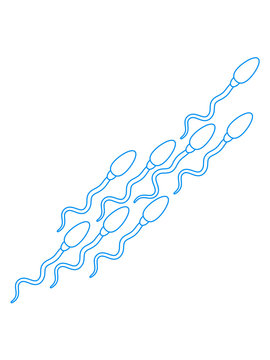kontur muster sperma spermium schwanger samen abspritzen schw&auml;ngern baby kind eltern mama papa schwimmen wichse comic cartoon