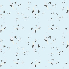 UFO military camouflage seamless pattern in light blue, yellow and different shades of grey color