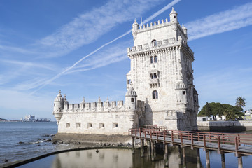 Fototapeta na wymiar Torre de Belem en Lisboa, Portugal
