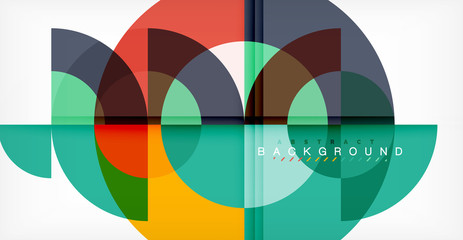 Obraz premium Nowożytny okręgu abstrakta tło