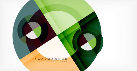 Vector circle abstract background