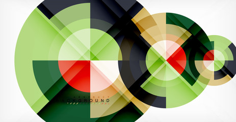 Vector circle abstract background