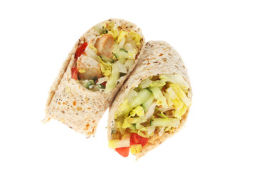 Turkey and salad wraps