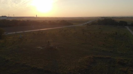 Oil production on its site