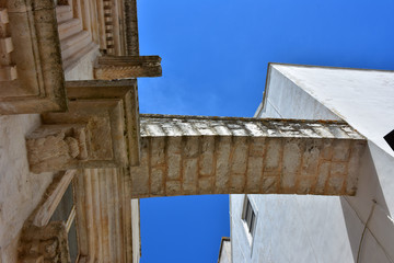 Italy, Puglia region, Locorotondo,  a whitewashed village in the Itria valley, with its medieval...