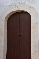 Italy, Puglia region, Locorotondo,  a whitewashed village in the Itria valley, with its medieval...