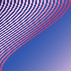 Curved diagonal stripes colorful background