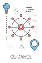 Guidance concept illustration