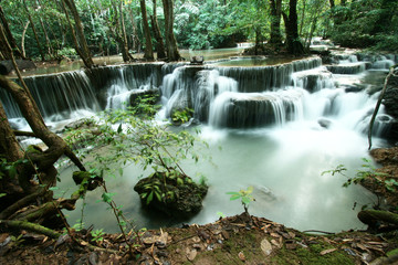 Huay Mae Kamin waterfall, Kanjanaburi, Thailand