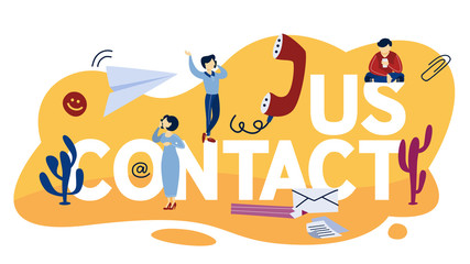 Contact us concept illustration