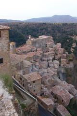 Fototapeta na wymiar View of Sorano, Italy