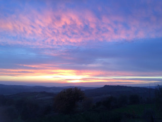 Sunset in Tuscany