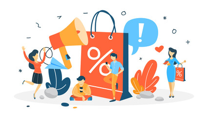 Sale concept illustration