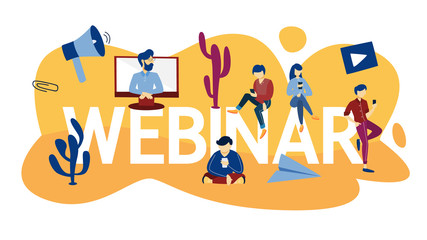 Webinar concept illustration