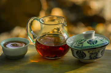 tea ceremony in nature