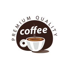 Coffee Shop Logo Design Element in Vintage Style for Logotype, Label, Badge and other design. Bean retro vector illustration.
