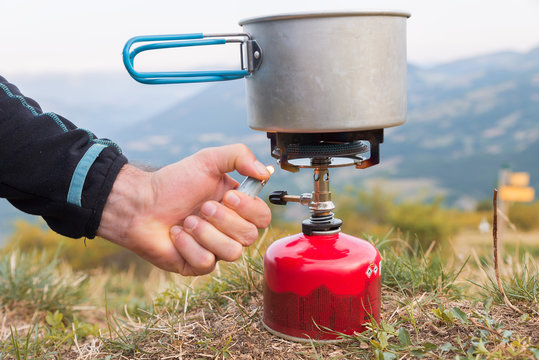 R&eacute;chaud &agrave; gaz camping
